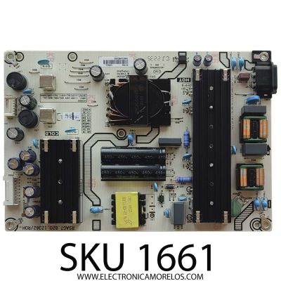 FUENTE DE PODER PARA TV HISENSE / NUMERO DE PARTE 331382 / RSAG7.820.12362/ROH / 12362-L / CQC13134095636 / PANEL'S HD650Y1U41-T0LBBY / HD650Y1U41-T0LBBY\SM\MCKD3A\ROH / DISPLAY JR645R3HA3L / MODELOS 65A65H / 65R6E4 65A53FUR / 65A6H 65A53FUA